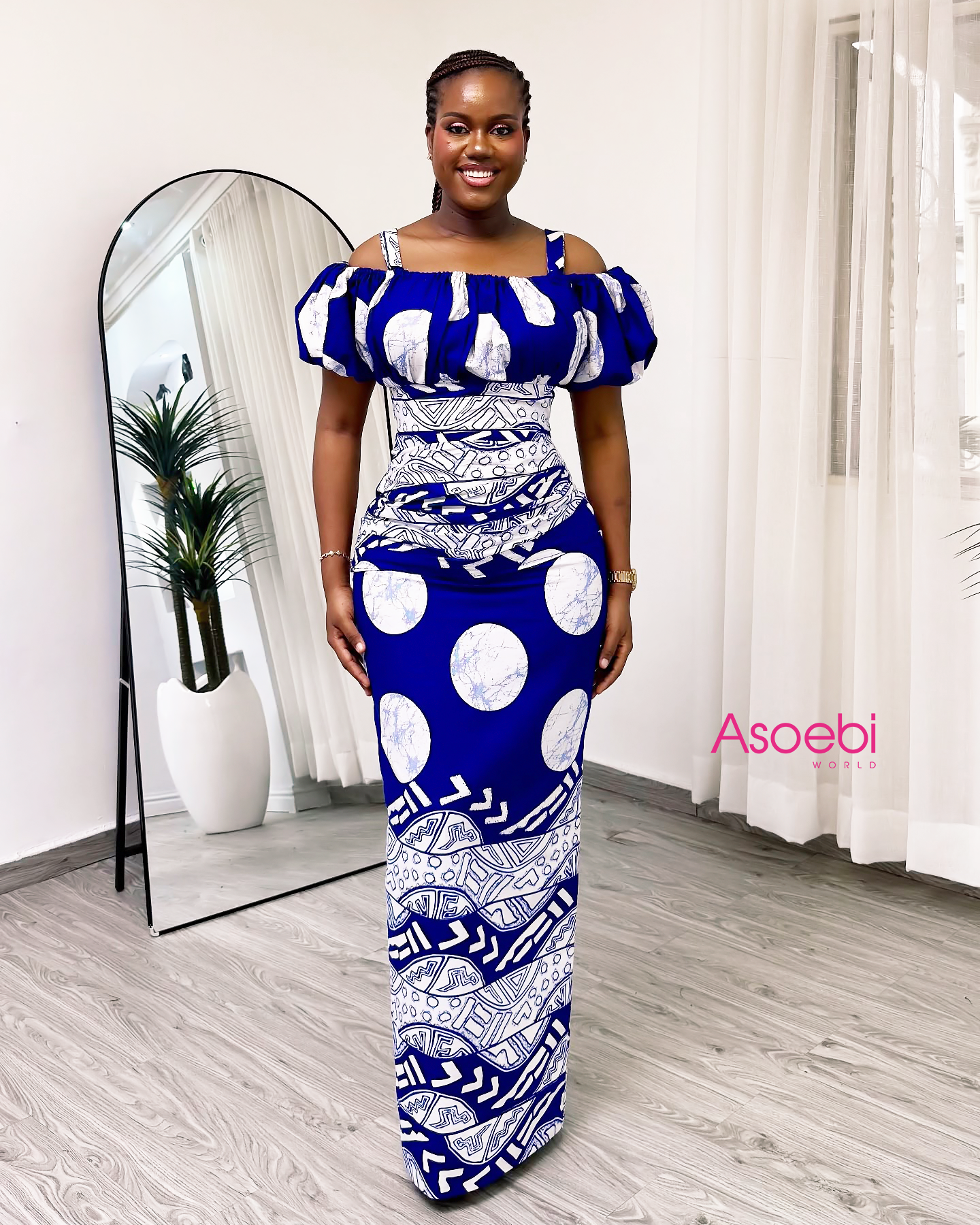 ESTHER ANKARA MAXI DRESS