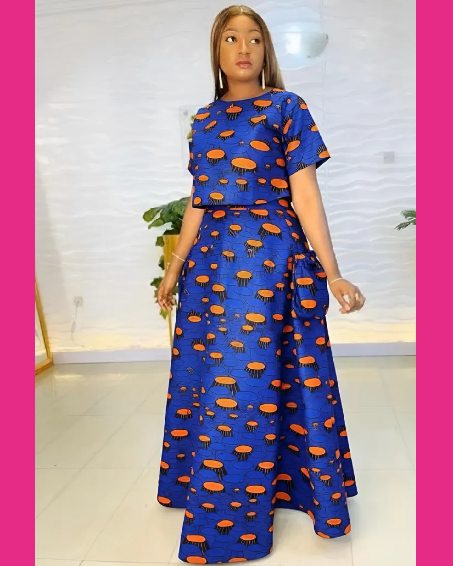 WUNMI 2 AFRICAN ANKARA MAXI WOMEN DRESS